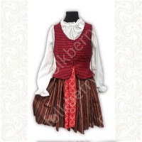 Костюм Утица, хлопок, красный